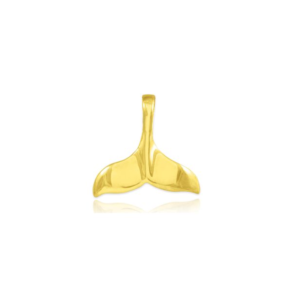 Whale Tail Pendant Necklace in 9ct Gold