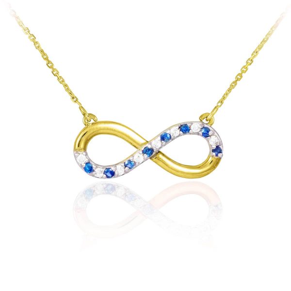 Diamond Infinity Pendant Necklace in 9ct Gold