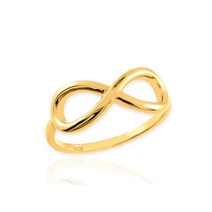 Sleek Infinity Ring in 9ct Gold