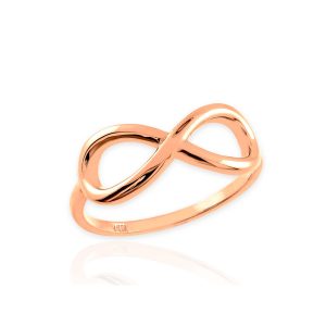 Sleek Infinity Ring in 9ct Rose Gold