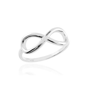 Sleek Infinity Ring in Sterling Silver