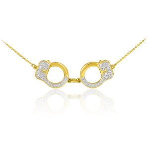 Diamond Locked Away Pendant Necklace in 9ct Gold