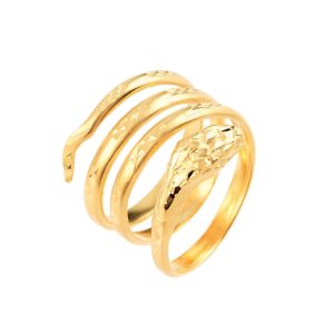 Coiled Serpent Ring in 9ct Gold