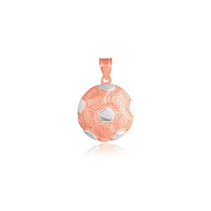 Men's Pendant Necklace in 9ct Two-Tone Rose Gold