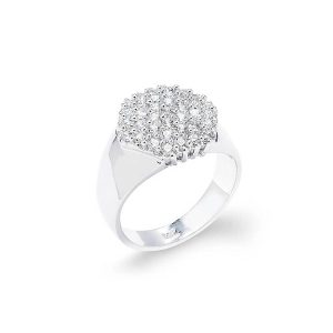 Diamond Infinity Ring in 9ct White Gold