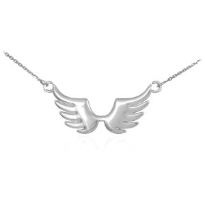 Angel Wings Pendant Necklace in Sterling Silver