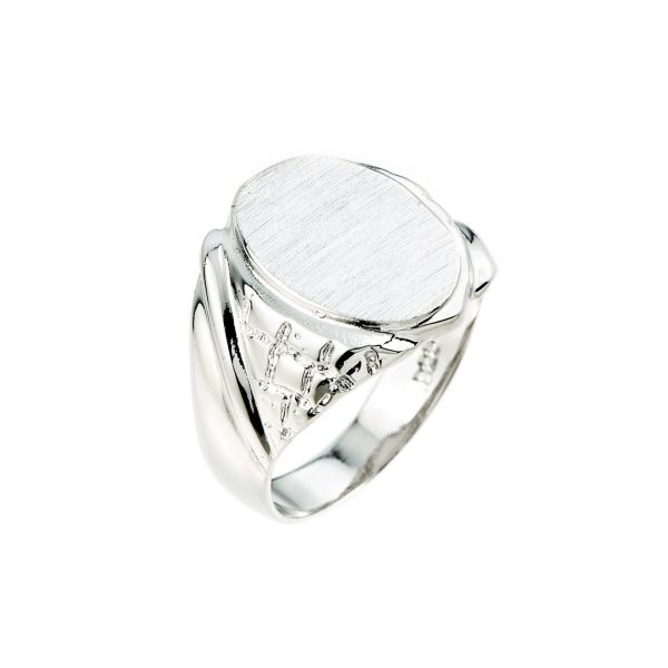 Men's Signet Ring in Sterling Silver