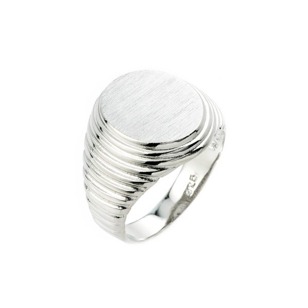 Men's Signet Ring in Sterling Silver