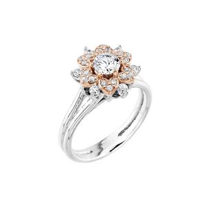 Brilliant Cut Diamond Engagement Ring, 0.4 ct in 9ct White Gold