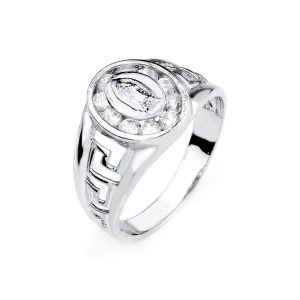 Men's CZ Ring in Sterling Silver