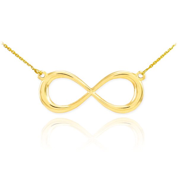 Minimalist Infinity Pendant Necklace in 9ct Gold