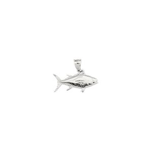 Tuna Pendant Necklace in Sterling Silver