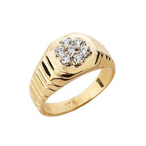 Men's Diamond Ring in 9ct Gold