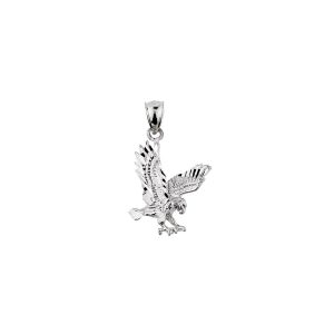 Men's Classic Eagle Charm Pendant Necklace in Sterling Silver