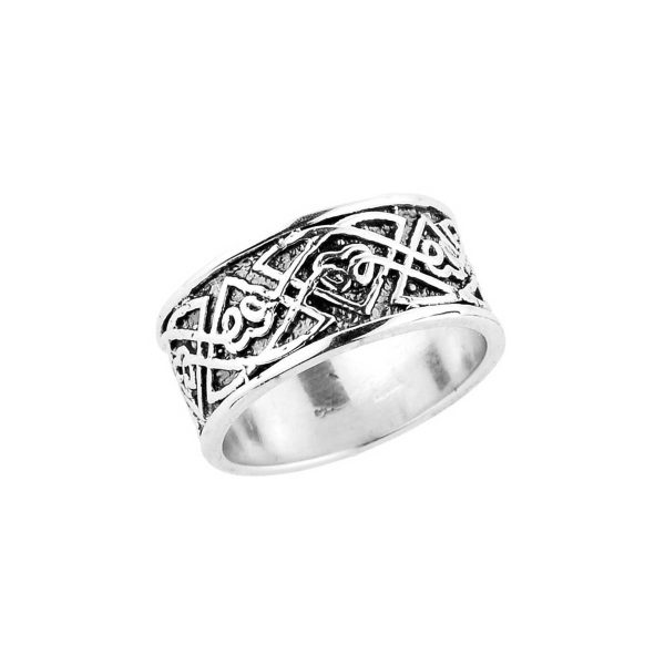 Men's Celtic Comfort Fit Knot Ring in Sterling Silver