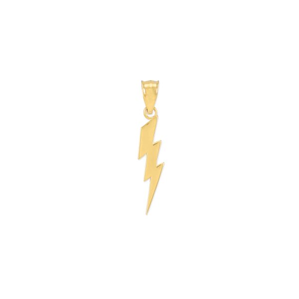 Thunderbolt Pendant Necklace in 9ct Gold