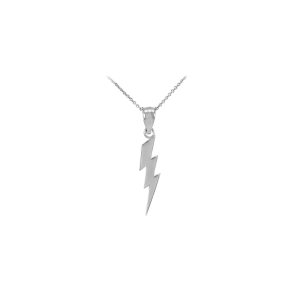 Thunderbolt Pendant Necklace in Sterling Silver