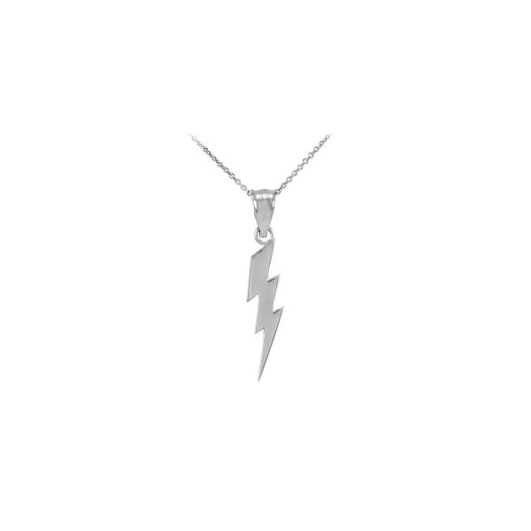 Thunderbolt Pendant Necklace in Sterling Silver