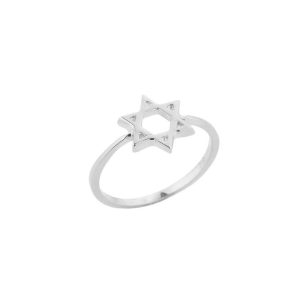 Star of David Ring in Sterling Silver