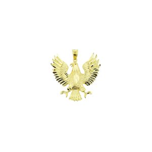 Men's Large Eagle Charm Pendant Necklace in 9ct Gold