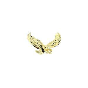 Men's Prominent Eagle Charm Pendant Necklace in 9ct Gold