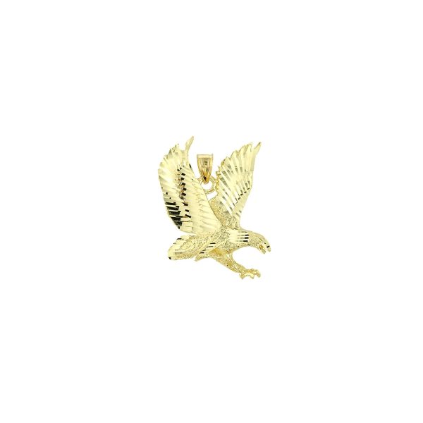 Men's Eagle Charm Pendant Necklace in 9ct Gold