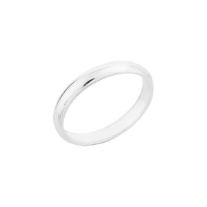 Stackable Classic Wedding Ring in 9ct White Gold