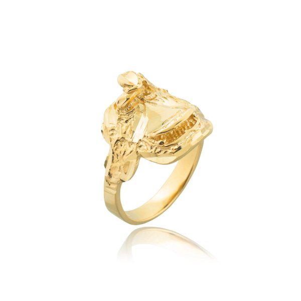 Men's Saddle Ring in 9ct Gold