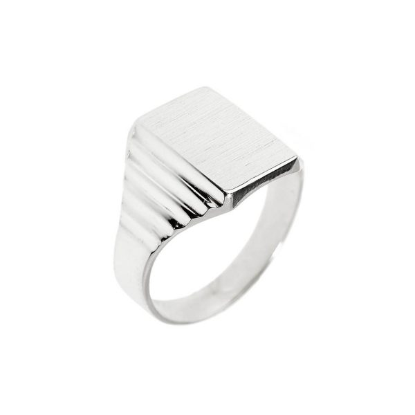 Men's Signet Ring in Sterling Silver