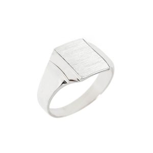 Men's Signet Ring in Sterling Silver