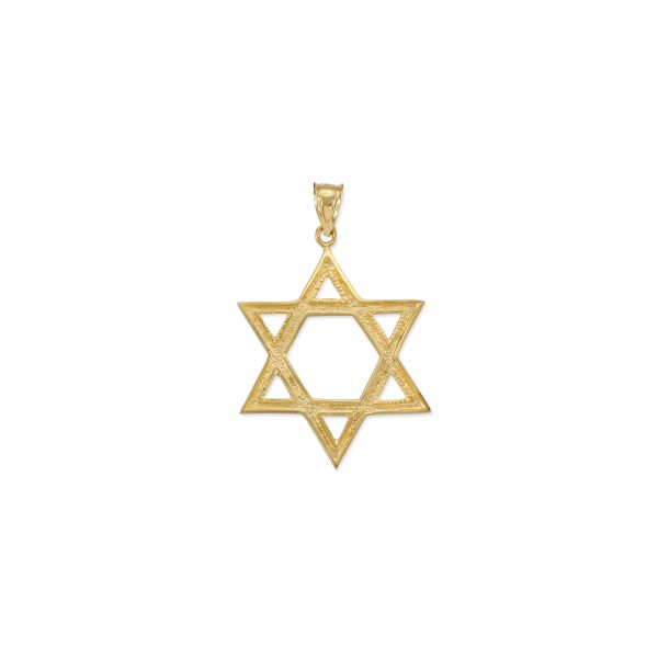 Star of David Pendant Necklace in 9ct Gold