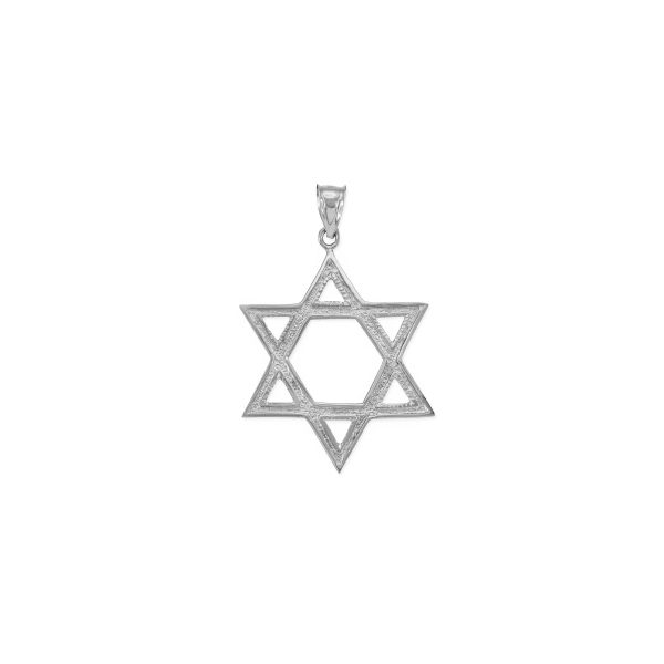 Star of David Pendant Necklace in Sterling Silver