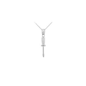 Handy Pendant Necklace in Sterling Silver