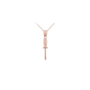 Men's Handy Pendant Necklace in 9ct Rose Gold