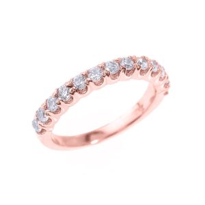 Diamond Stackable Wedding Ring in 9ct Rose Gold