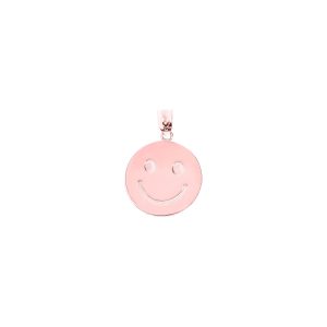 Smiles Medallion Pendant Necklace in 9ct Rose Gold