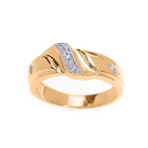 Men's Diamond Wedding Ring in 9ct Gold