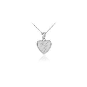 Big Sis Heart Pendant Necklace in Sterling Silver