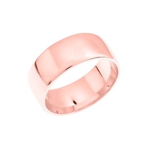 Stackable Comfort Fit Classic Wedding Ring in 9ct Rose Gold