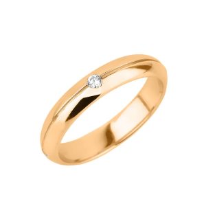 Men's Diamond Stackable Wedding Ring in 9ct Gold