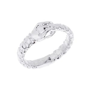 Snake Thumb Ring in Sterling Silver