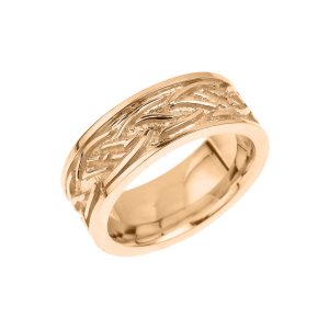 Men's Decorative Celtic Knot Unisex Ring in 9ct Gold