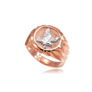 Men's American Eagle Ring in 9ct Rose Gold