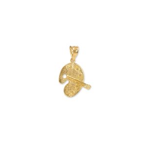 Art Palette Pendant Necklace in 9ct Gold