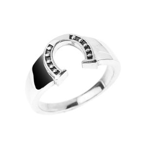 Men's Horseshoe Ring in Sterling Silver