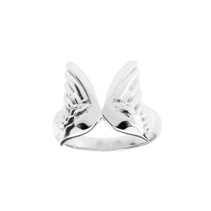 Angel Wings Unisex Ring in Sterling Silver