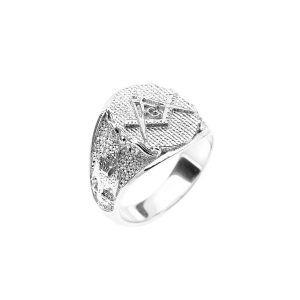 Men's Masonic Scottish Rite Ring in Sterling Silver