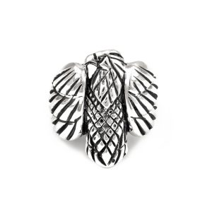 Men's Oxidised Eagle Ring in Sterling Silver