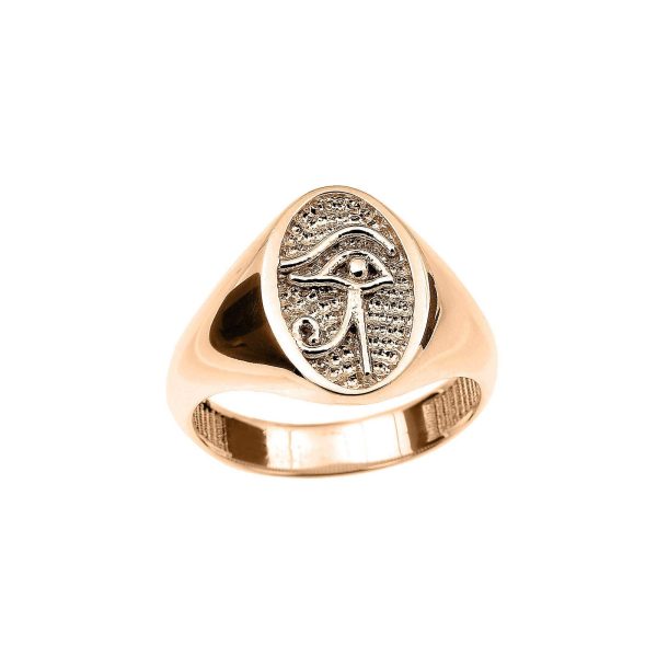 Men's Eye of Horus Ring in 9ct Gold