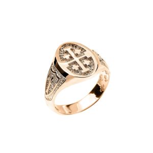 Men's Jerusalem Unisex Ring in 9ct Gold